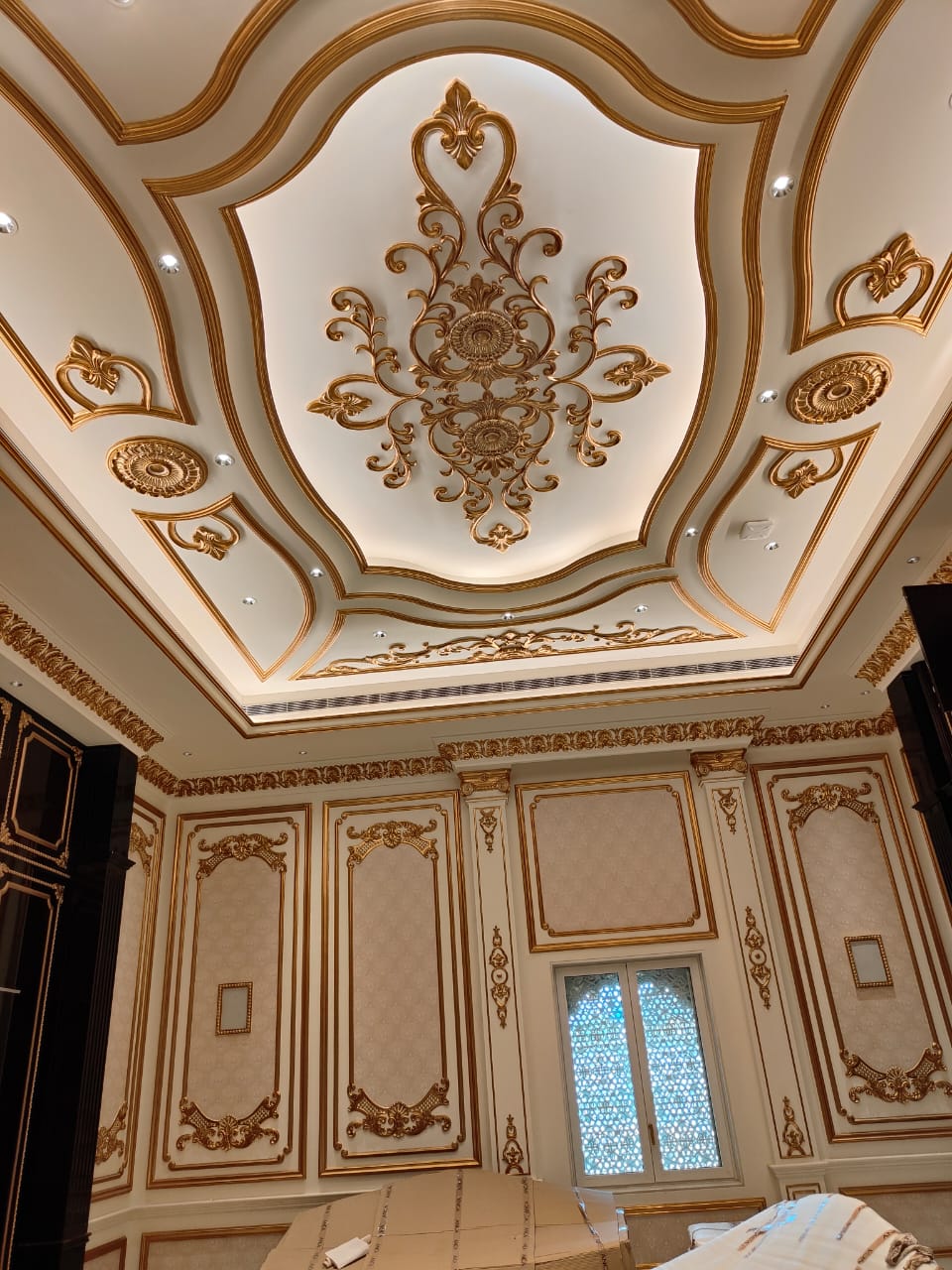 Technician repairing electrical panel